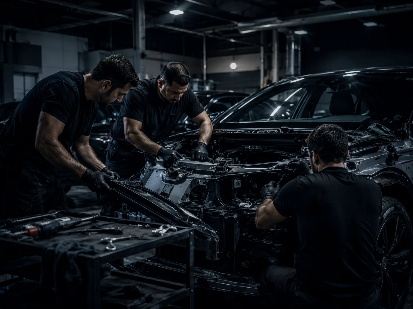 Equipo de mano de obra especializada para automoción